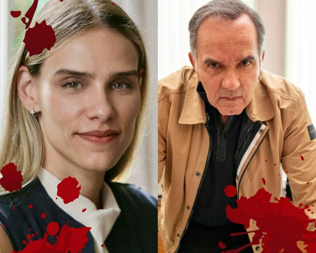 Sara (Isabelle Nassar) e Guerra (Humberto Martins) em Travessia