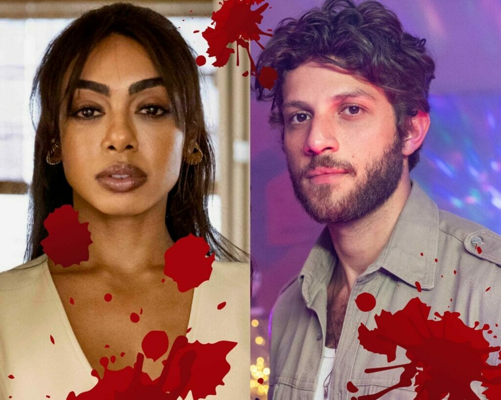 Talita (Dandara Mariana) e Ari (Chay Suede) em Travessia
