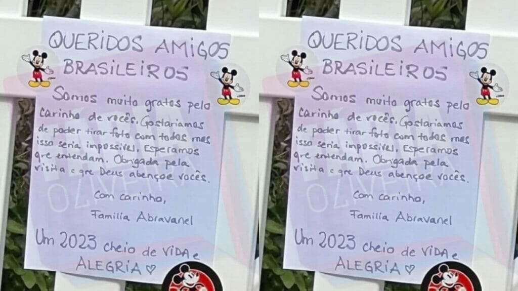 Recado de Silvio Santos em sua mansão