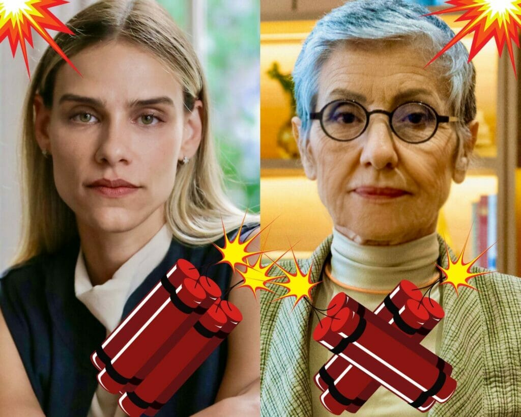 Sara (Isabelle Nassar) e Cidália (Cassia Kis) em Travessia