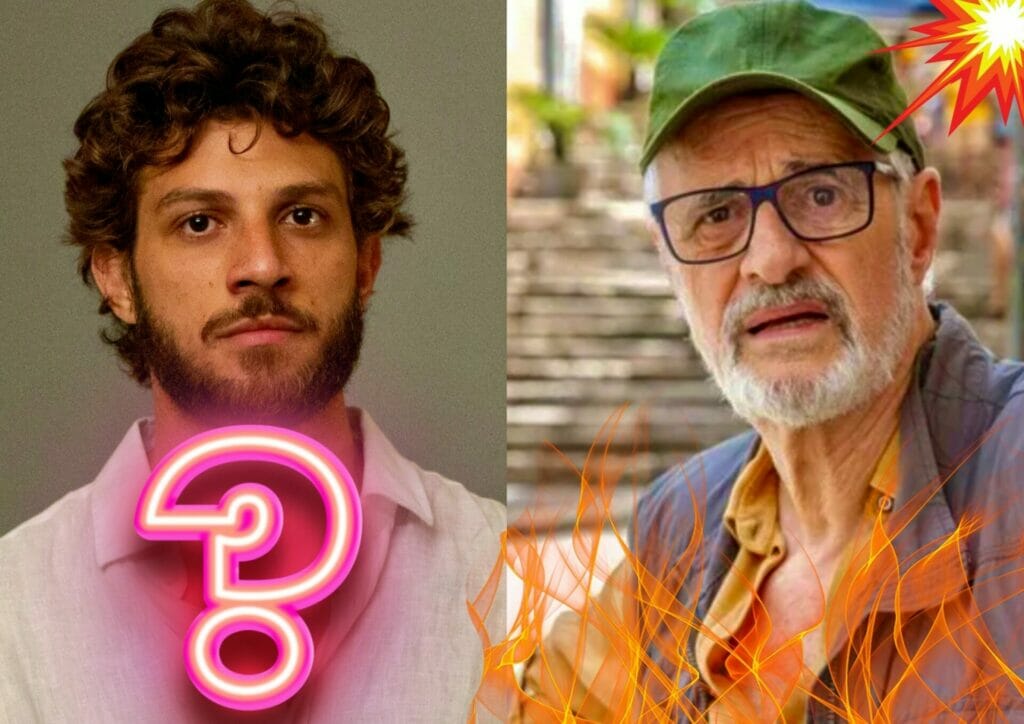 Ari (Chay Suede) e Dante (Marcos Caruso) em Travessia