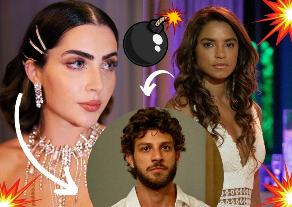 Chiara (Jade Picon), Ari (Chay Suede) e Brisa (Lucy Alves) em Travessia