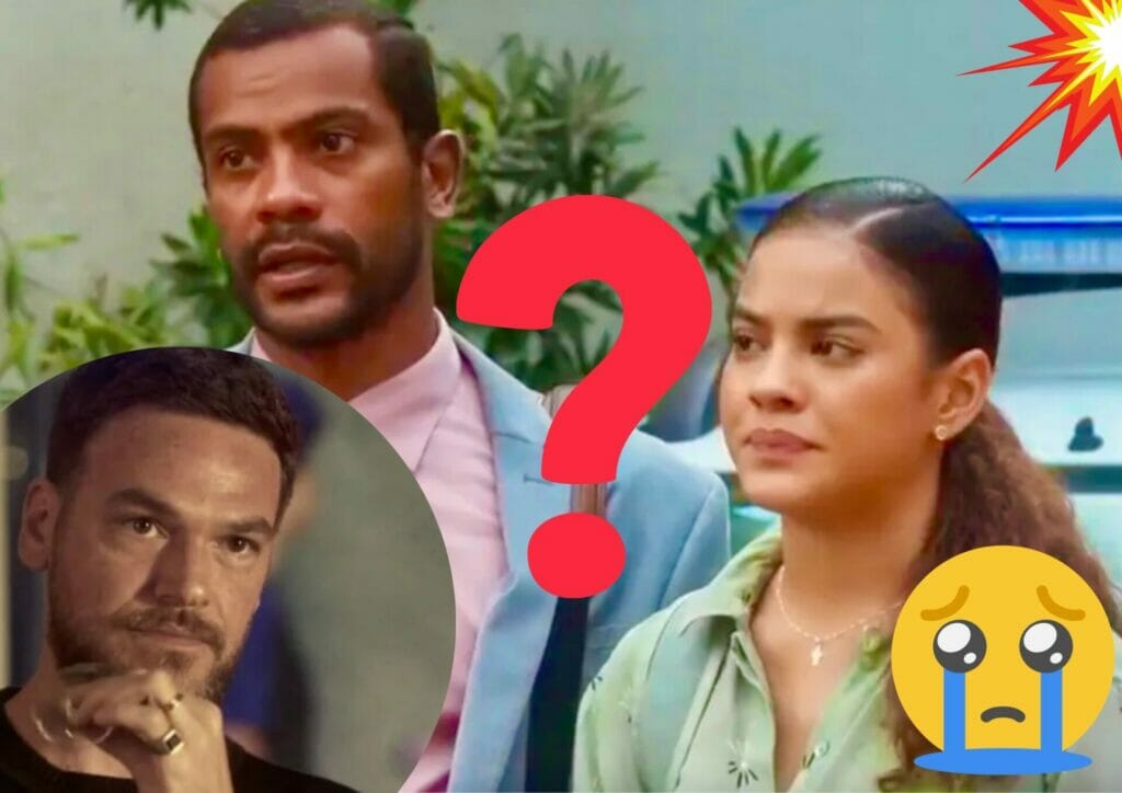 Theo (Emílio Dantas), Jenifer (Bella Campos) e Ben (Samuel de Assis) em Vai na Fé