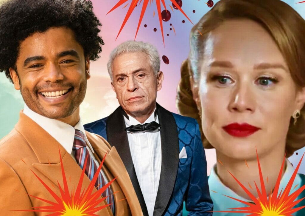 Orlando (Diogo Almeida), Gilda (Mariana Ximenes) e Leonel (Paulo Gorgulho) em Amor Perfeito