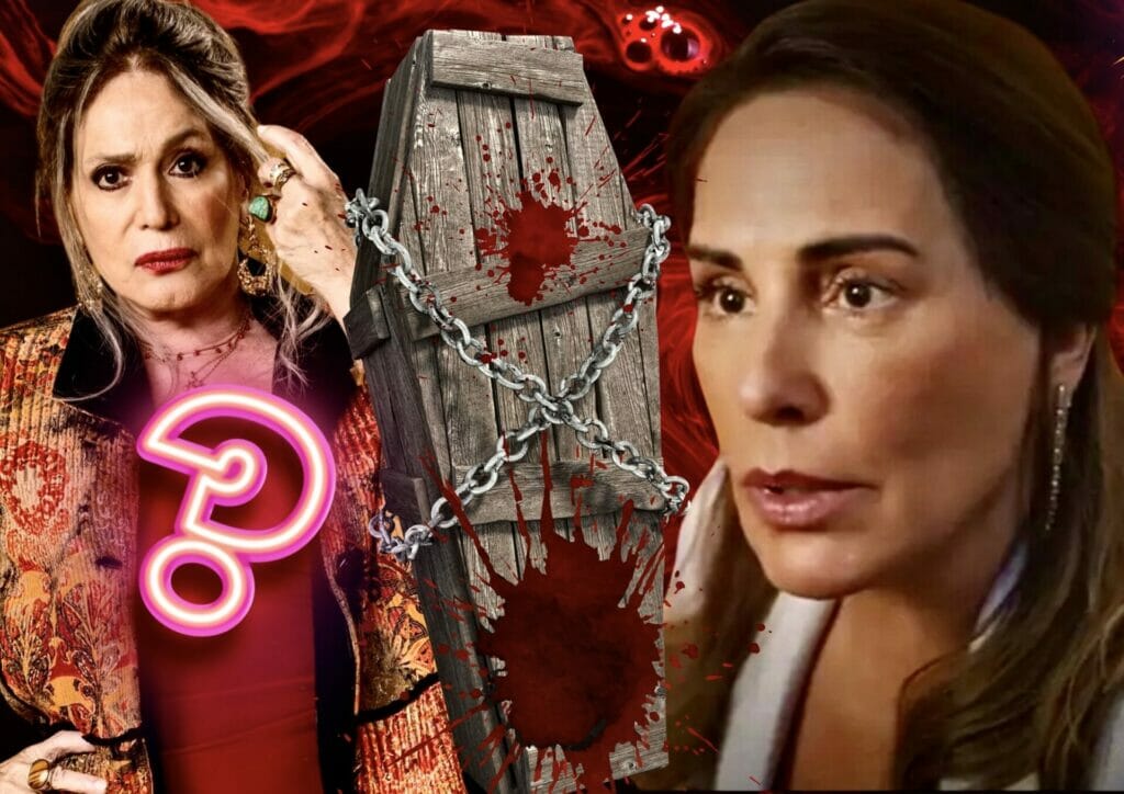 Irene (Gloria Pires) e Cândida (Susana Vieira) em Terra e Paixão