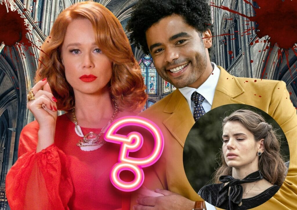 Marê (Camila Queiroz), Gilda (Mariana Ximenes) e Orlando (Diogo Almeida) em Amor Perfeito