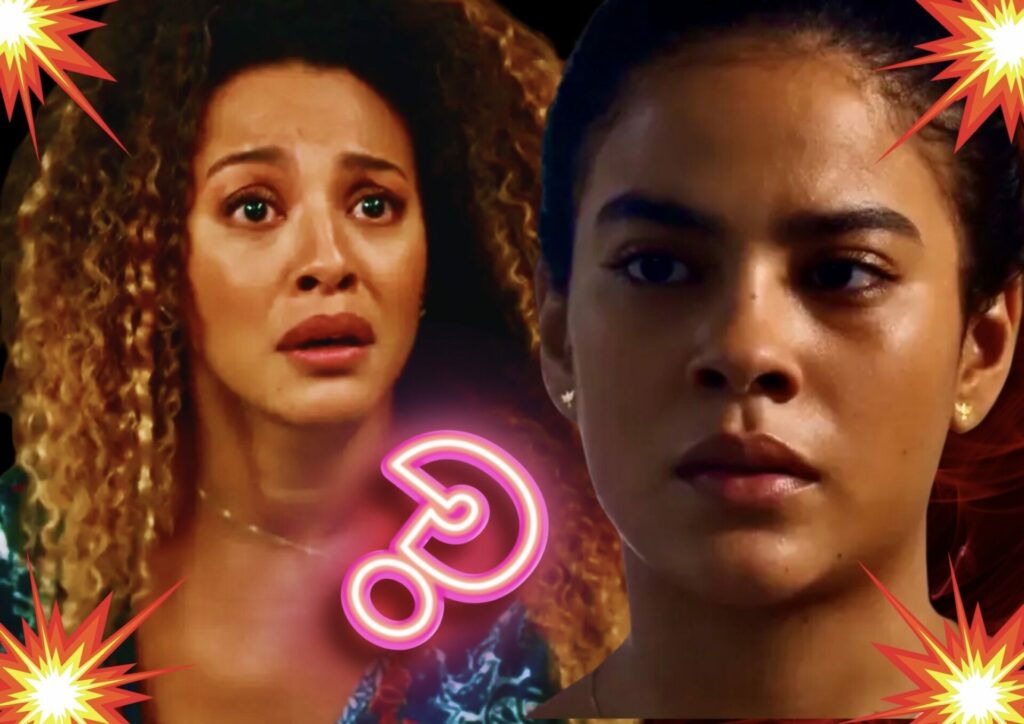 Jenifer (Bella Campos) e Sol (Sheron Menezzes) em Vai na Fé