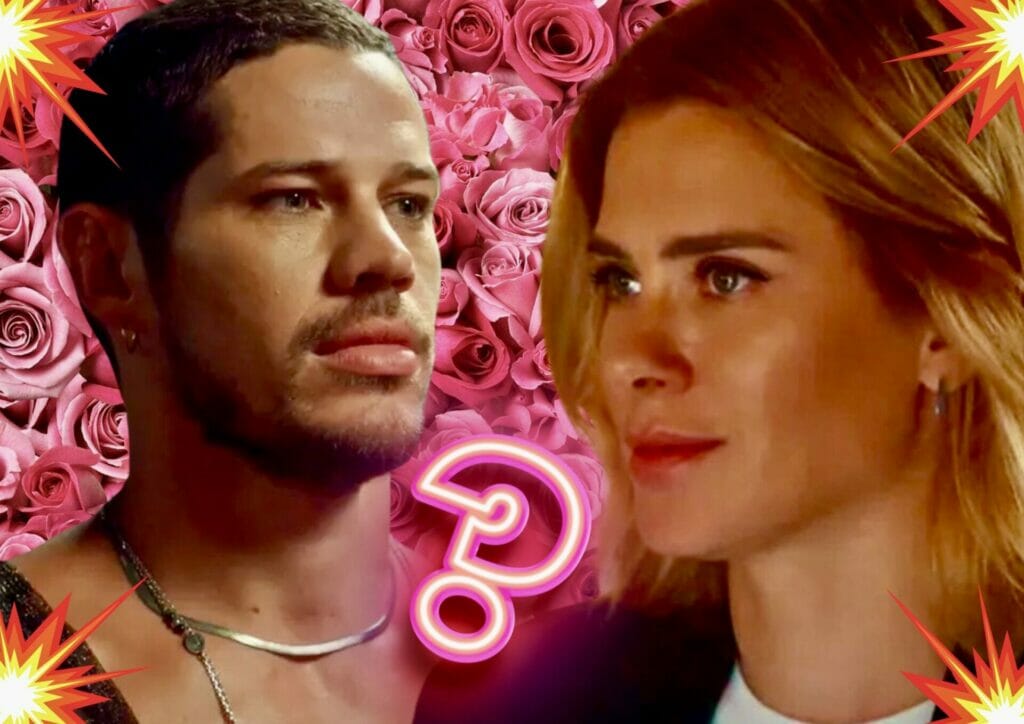 Lui (José Loreto) e Lumiar (Carolina Dieckmann) em Vai na Fé