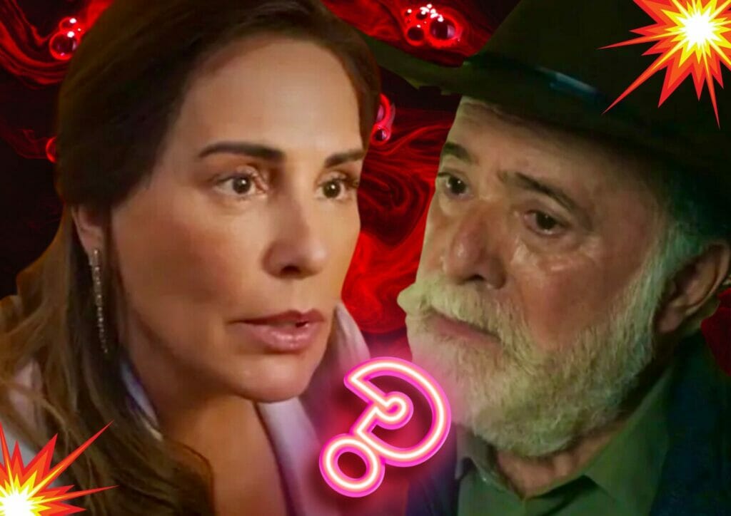 Ant&ocirc;nio (Tony Ramos) e Irene (Gloria Pires) em Terra e Paix&atilde;o