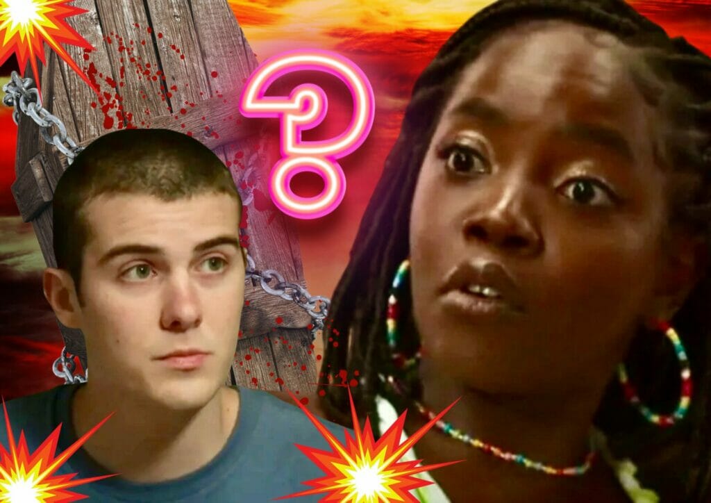 Kate (Clara Moneke) e Rafa (Caio Manhente) de Vai na F&eacute;