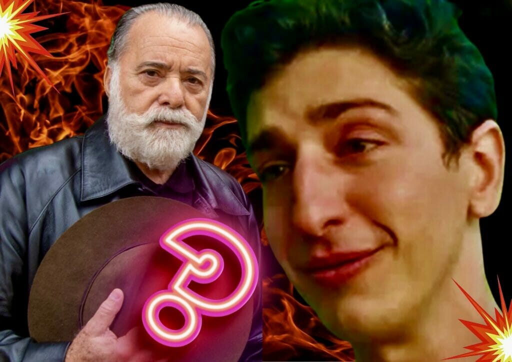Ant&ocirc;nio (Tony Ramos) e Daniel (Johnny Massaro) em Terra e Paix&atilde;o