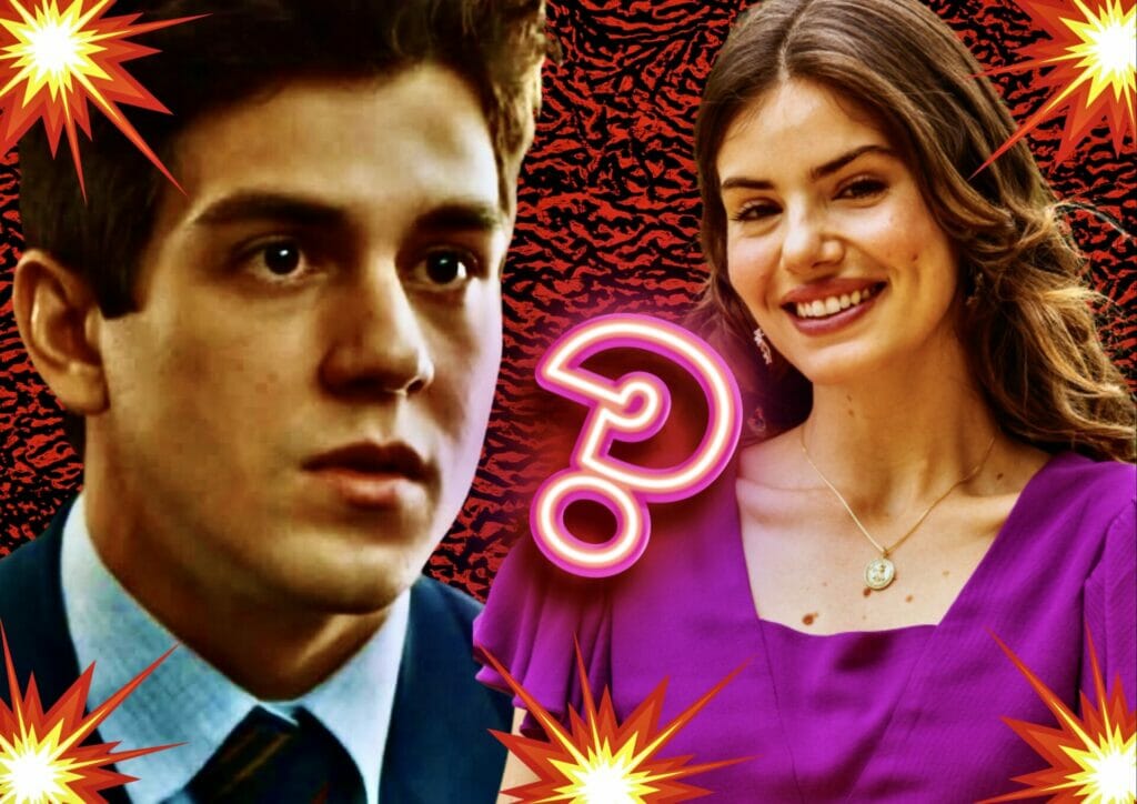 J&uacute;lio (Daniel Rangel) e Mar&ecirc; (Camila Queiroz) de Amor Perfeito