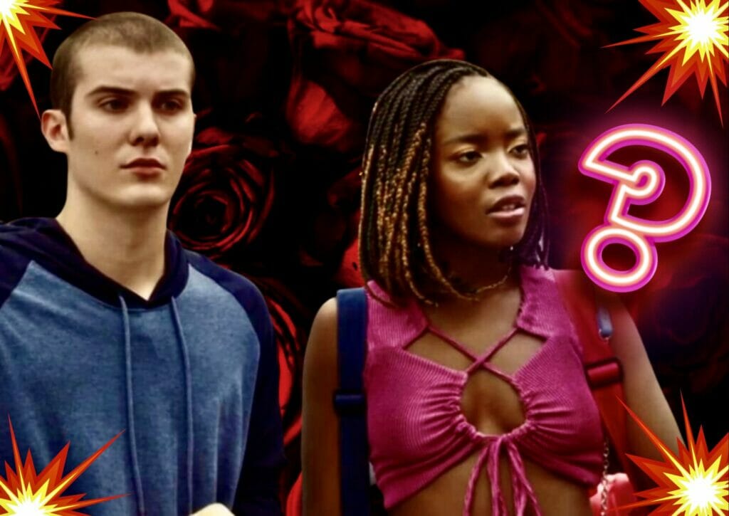 Rafa (Caio Manhente) e Kate (Clara Moneke) de Vai na F&eacute;