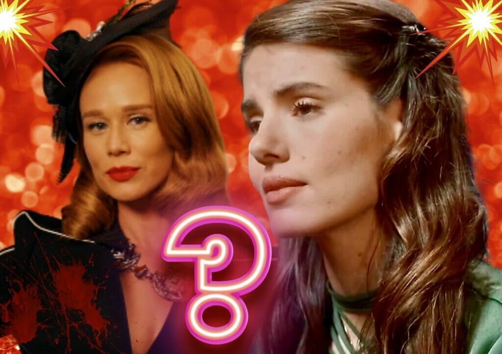 Marê (Camila Queiroz) e Gilda (Mariana Ximenes) de Amor Perfeito