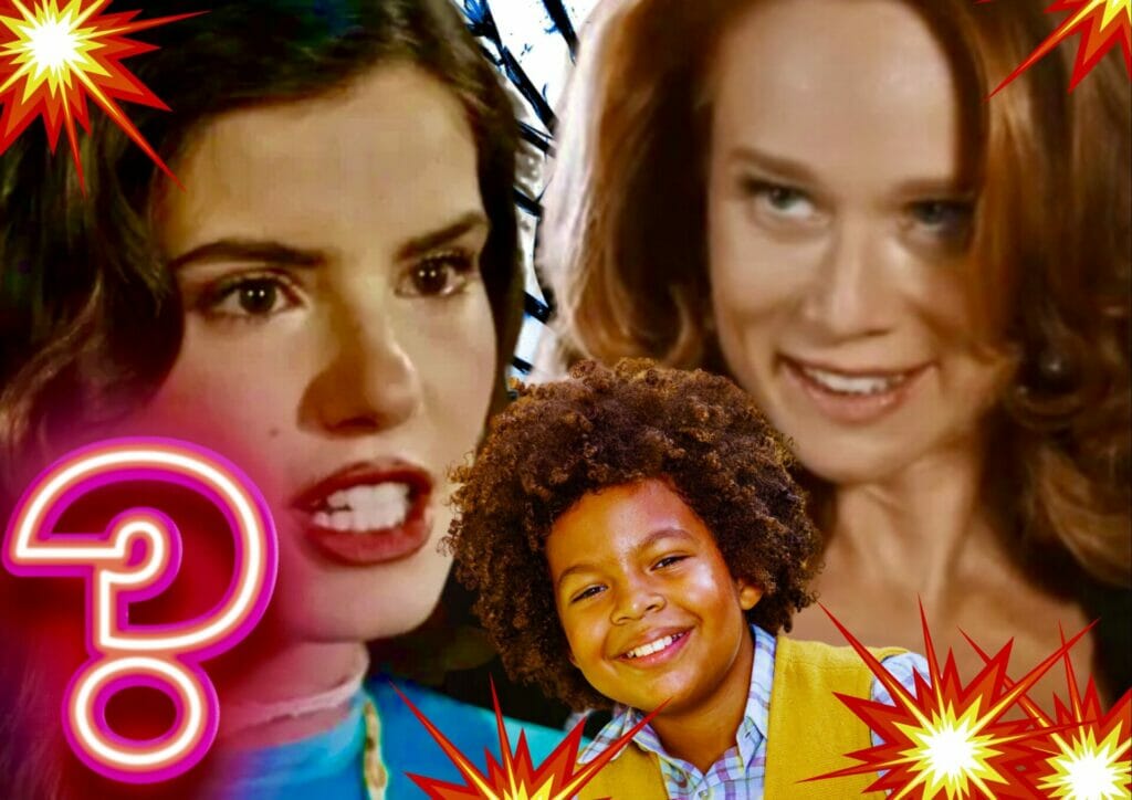 Marcelino (Levi Asaf), Marê (Camilo Queiroz) e Gilda (Mariana Ximenes) em Amor Perfeito