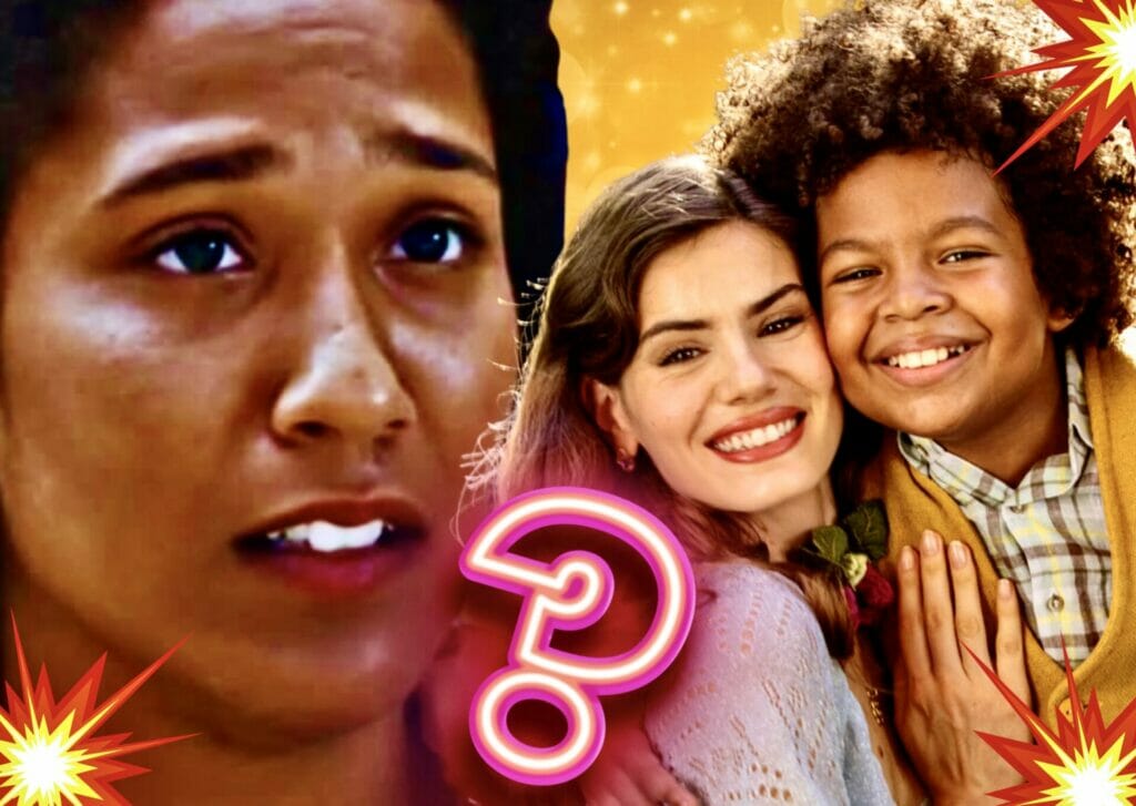 Rosa, Marcelino (Levi Asaf) e Mar&ecirc; (Camilo Queiroz) em Amor Perfeito