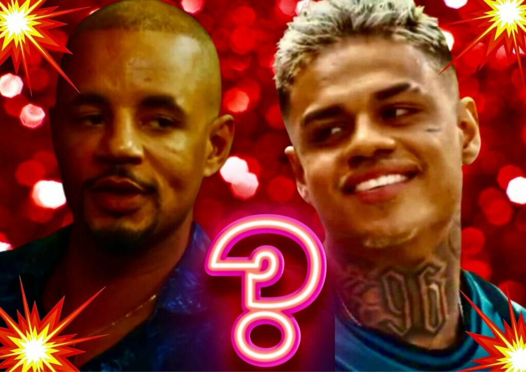 Orfeu (Jonathan Haagensen), Hugo (MC Cabelinho) e Theo (Em&iacute;lio Dantas) em Vai na F&eacute;