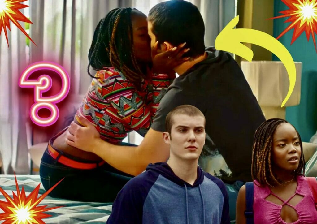 Kate (Clara Moneke) e Rafa (Caio Manhente) de Vai na Fé