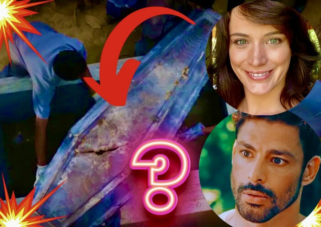 Caio (Cau&atilde; Reymond) e Agatha (Bianca Bin) em Terra e Paix&atilde;o