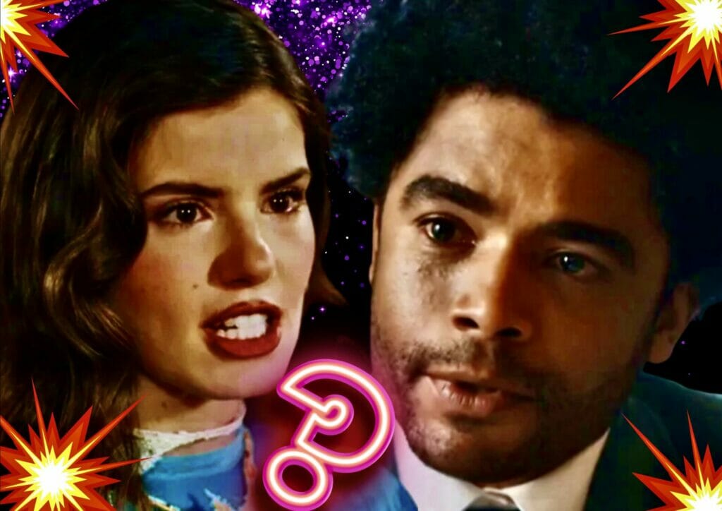 Orlando (Diogo Almeida) e Marê (Camila Queiroz) em Amor Perfeito