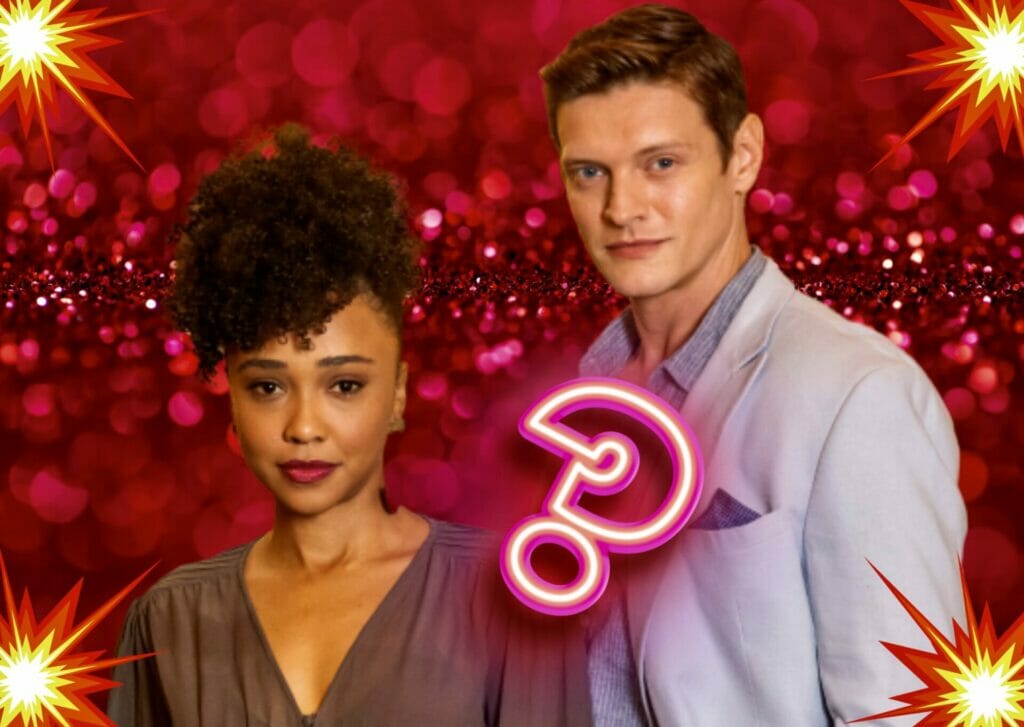 Felipe (Pierre Baitelli) e Luc&iacute;lia (K&ecirc;nia B&aacute;rbara) em Amor Perfeito