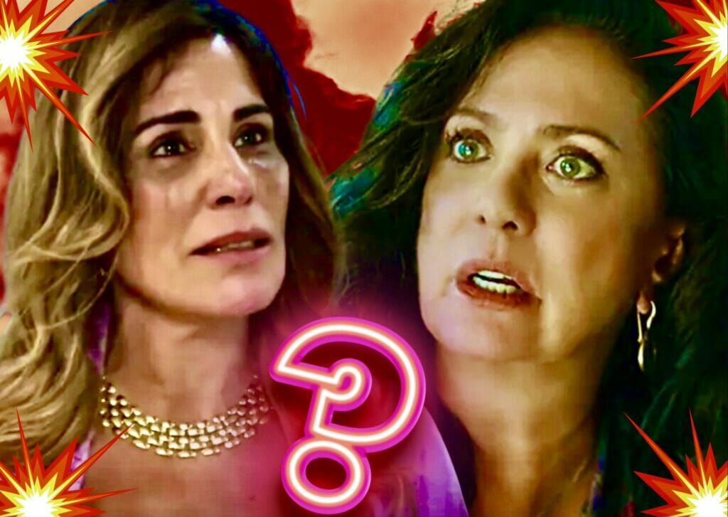 Irene (Gloria Pires) e Agatha (Eliane Giardini) de Terra e Paixão