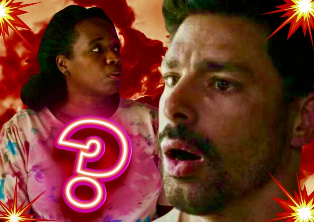 Jussara (Tatiana Tibúrcio) e Caio (Cauã Reymond) em Terra e Paixão