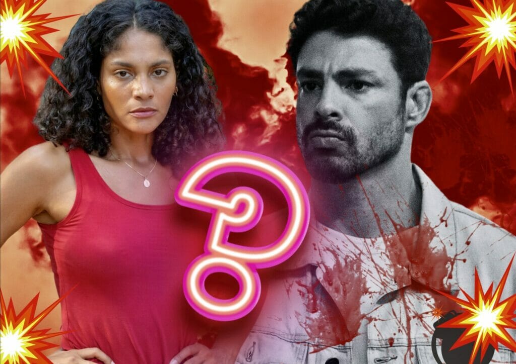 Caio (Cauã Reymond) e Aline (Barbara Reis) em Terra e Paixão