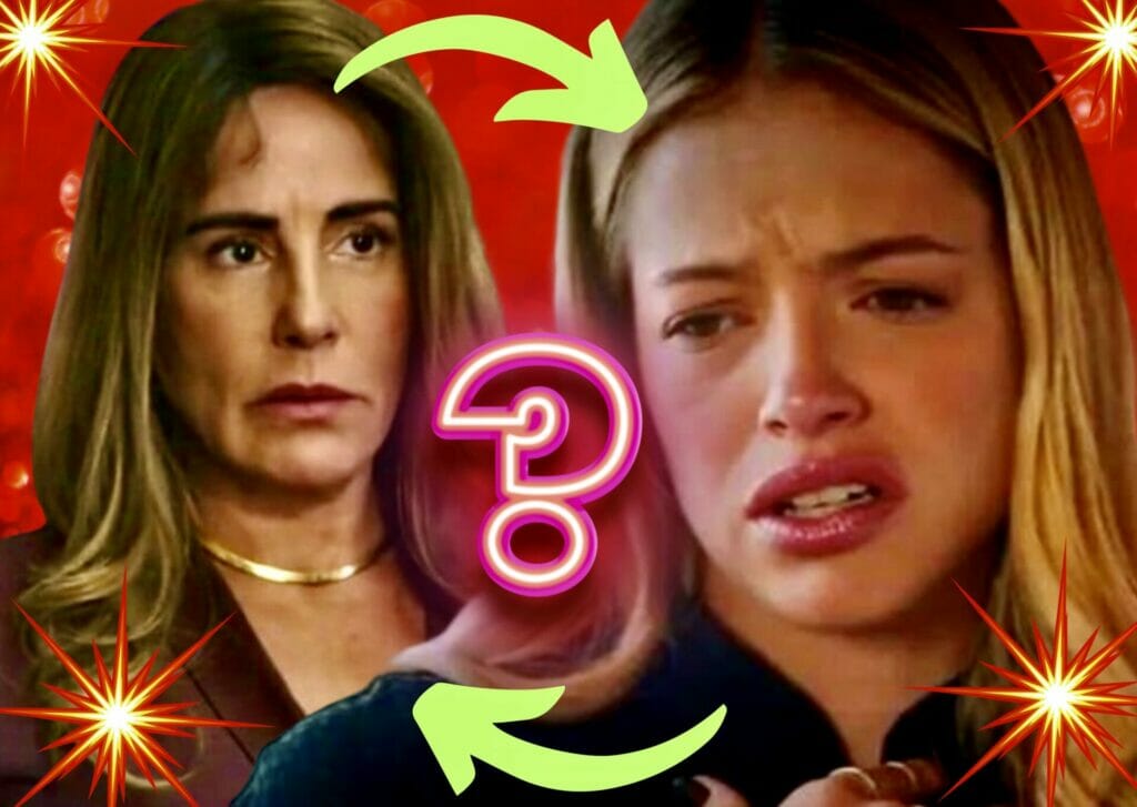 Graça (Agatha Moreira) e Irene (Gloria Pires) em Terra e Paixão