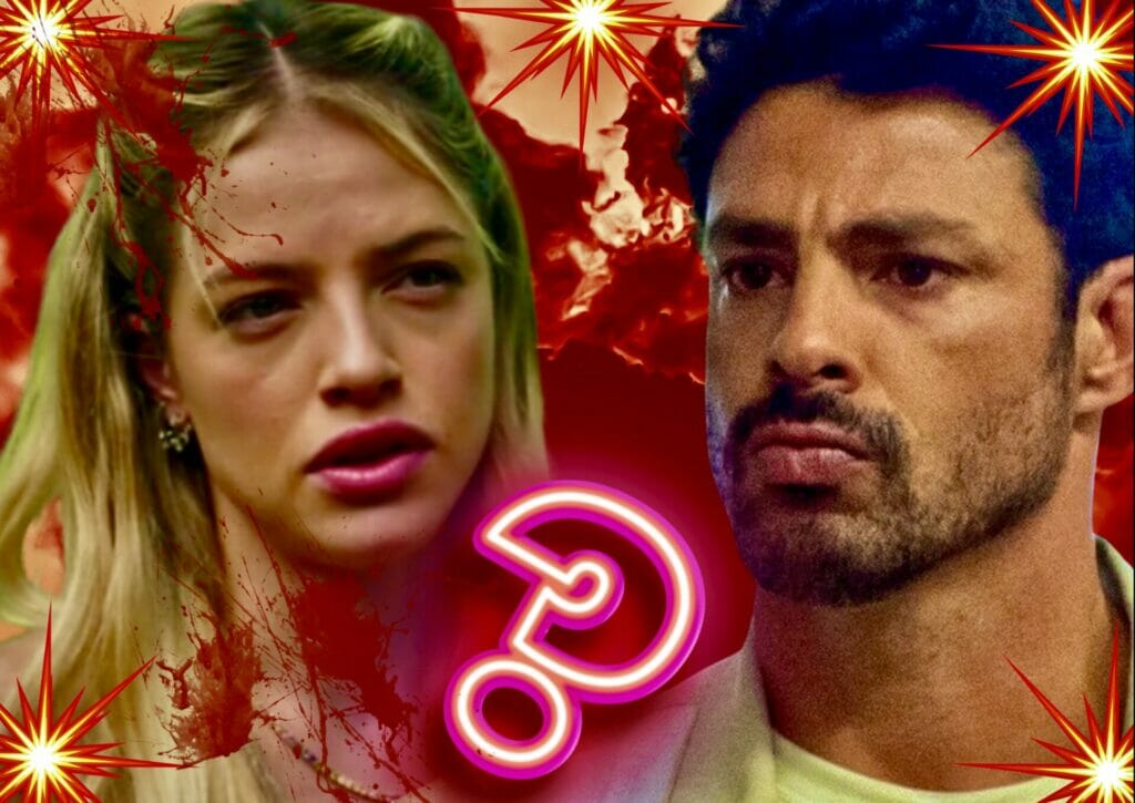 Graça (Agatha Moreira) e Caio (Cauã Reymond) de Terra e Paixão