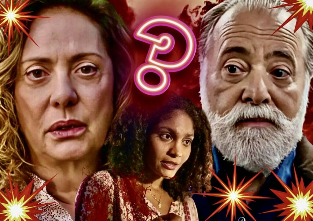 Ant&ocirc;nio (Tony Ramos), Aline (Barbara Reis) e Agatha (Eliane Giardini) de Terra e Paix&atilde;o