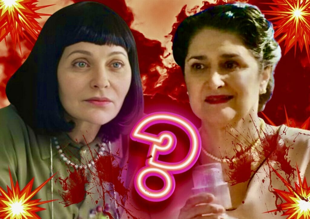 Nice (Alexandra Richter) e Angelina (Inez Viana) em Terra e Paix&atilde;o