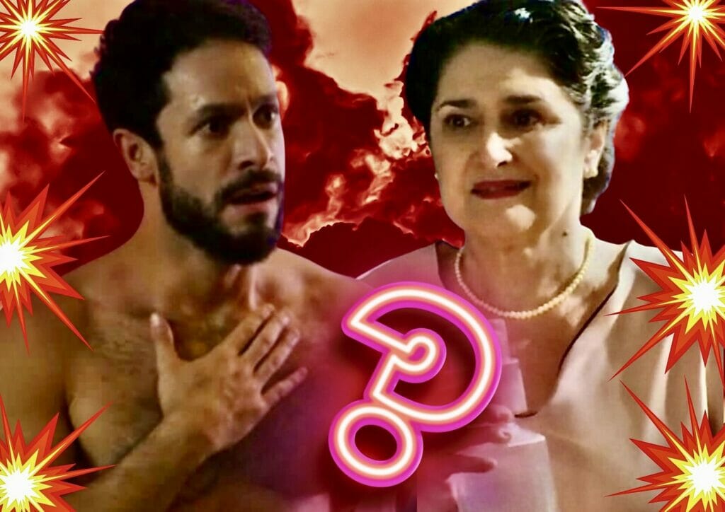 Luigi (Rainer Cadete) e Angelina (Inez Viana) em Terra e Paix&atilde;o