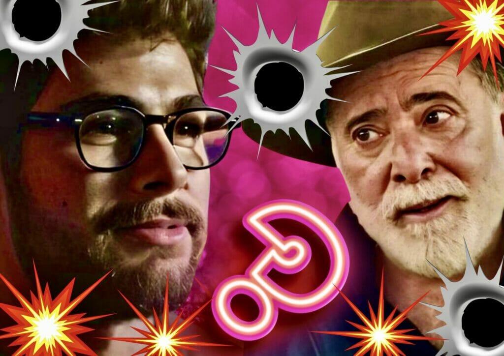 Hélio (Rafael Vitti) e Antônio (Tony Ramos) em Terra e Paixão