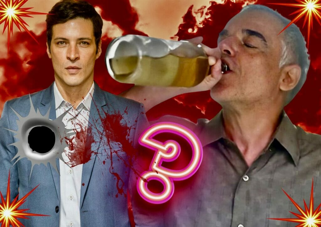 Marino (Leandro Lima) e Andrade (&Acirc;ngelo Ant&ocirc;nio) em Terra e Paix&atilde;o