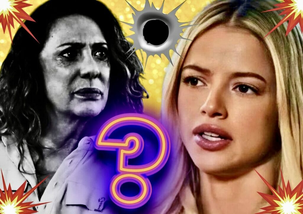 Graça (Agatha Moreira) e Agatha (Eliane Giardini) em Terra e Paixão
