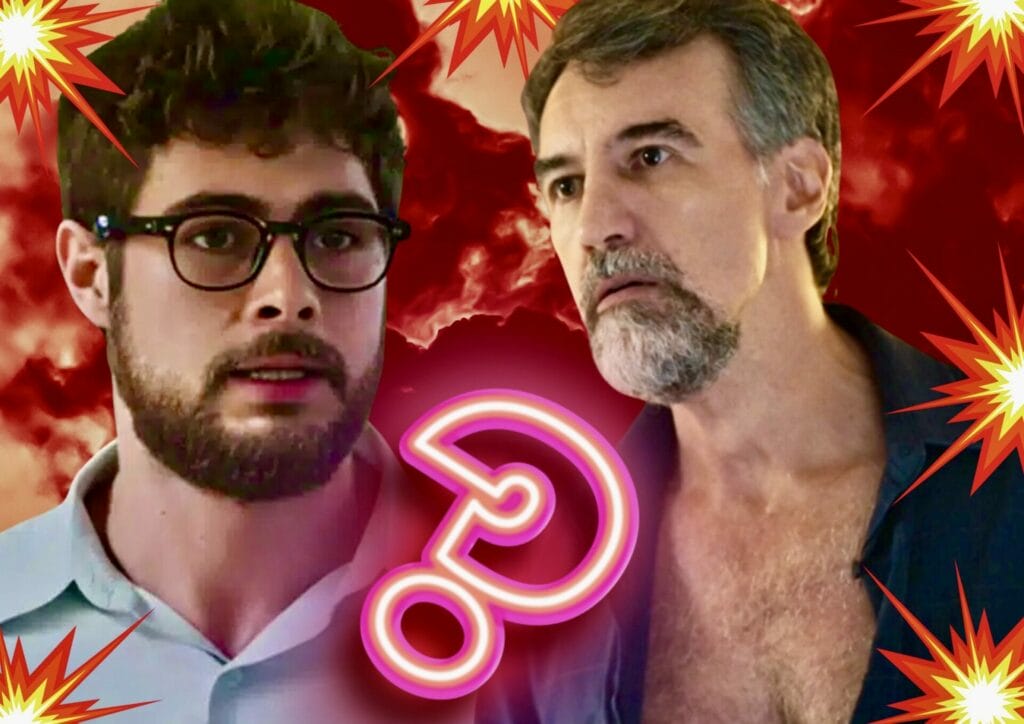 Hélio (Rafa Vitti) e Ademir (Charles Fricks) em Terra e Paixão