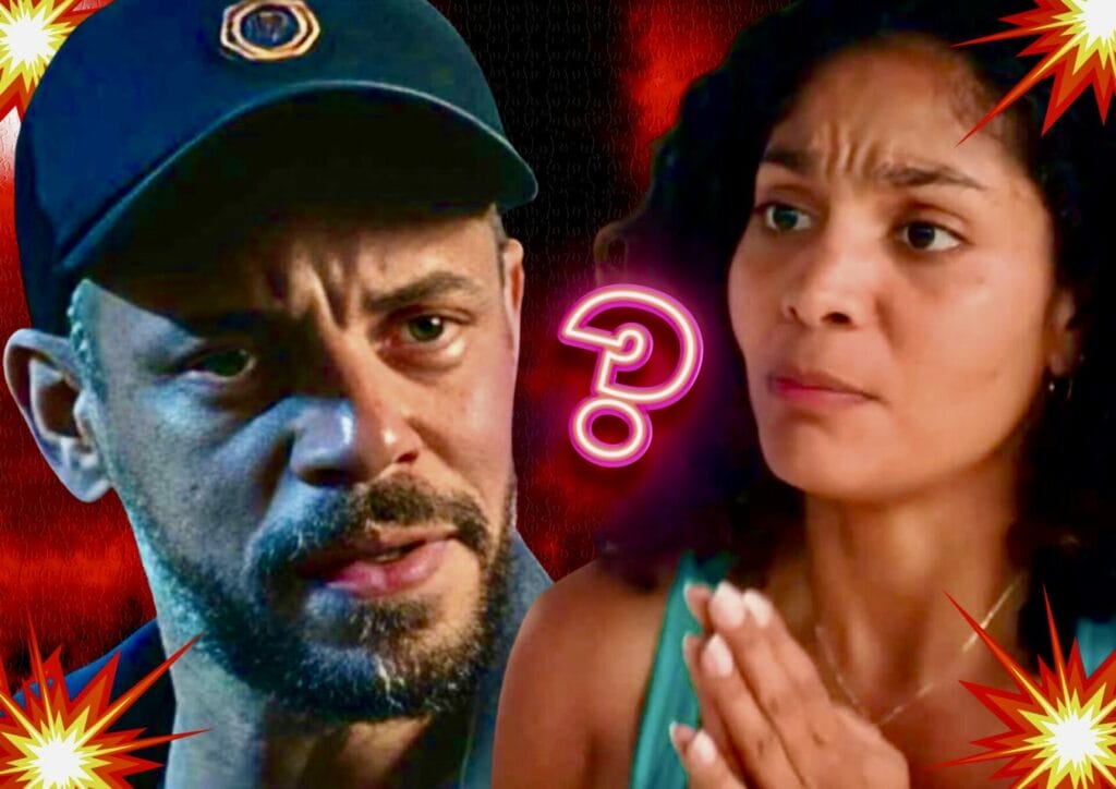 Aline (Barbara Reis) e Jonatas (Paulo Lessa) em Terra e Paixão