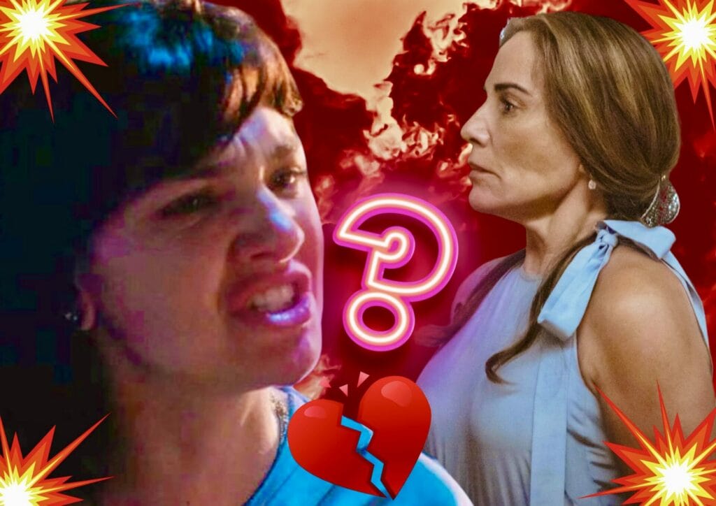 Irene (Gloria Pires) e Petra (Debora Ozório) de Terra e Paixão