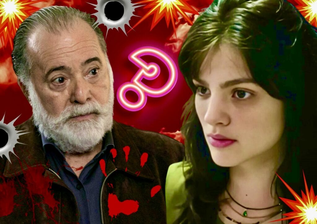 Petra (D&eacute;bora Oz&oacute;rio) e Ant&ocirc;nio (Tony Ramos) de Terra e Paix&atilde;o