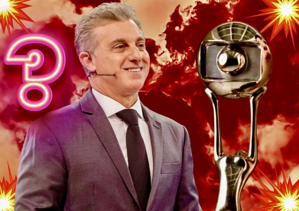 Luciano Huck nos bastidores do 'Domingão'