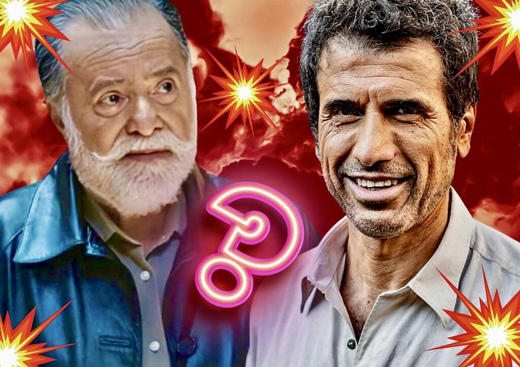 Antônio (Tony Ramos) e Dirceu (Eriberto Leão) em Terra e Paixão