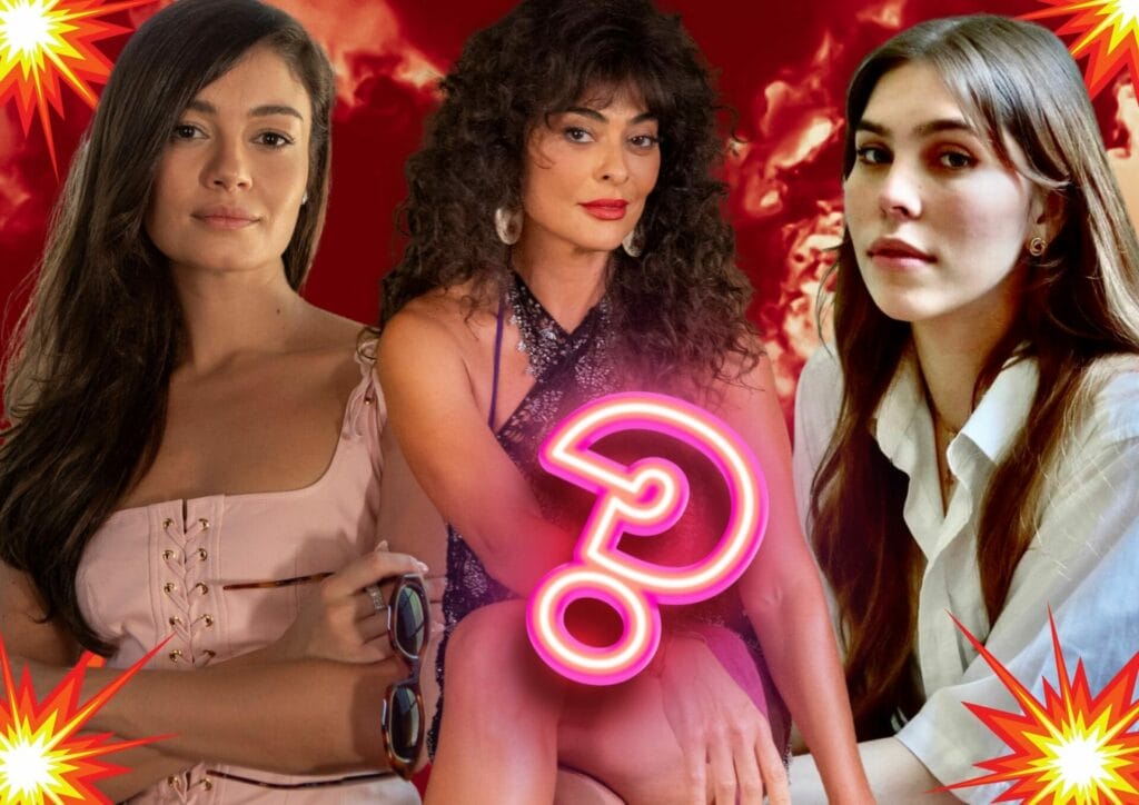 Eliana (Sophie Charlotte), Jacutinga (Juliana Paes) e Buba (Gabriela Medeiros) em Renascer