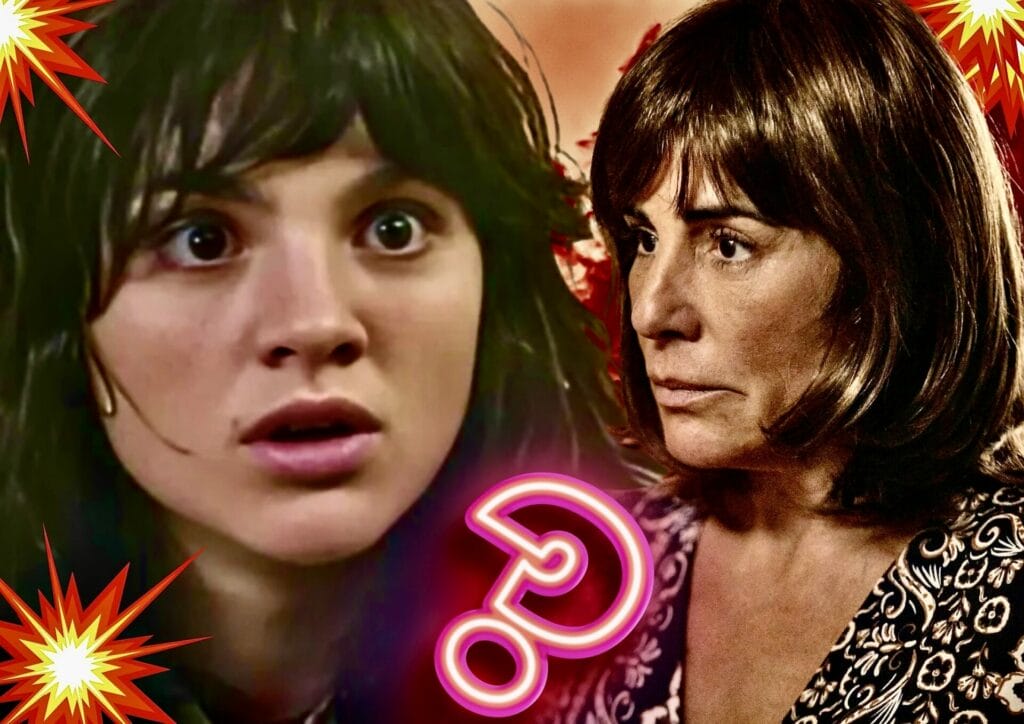Irene (Gloria Pires) e Petra (Debora Ozório) de Terra e Paixão