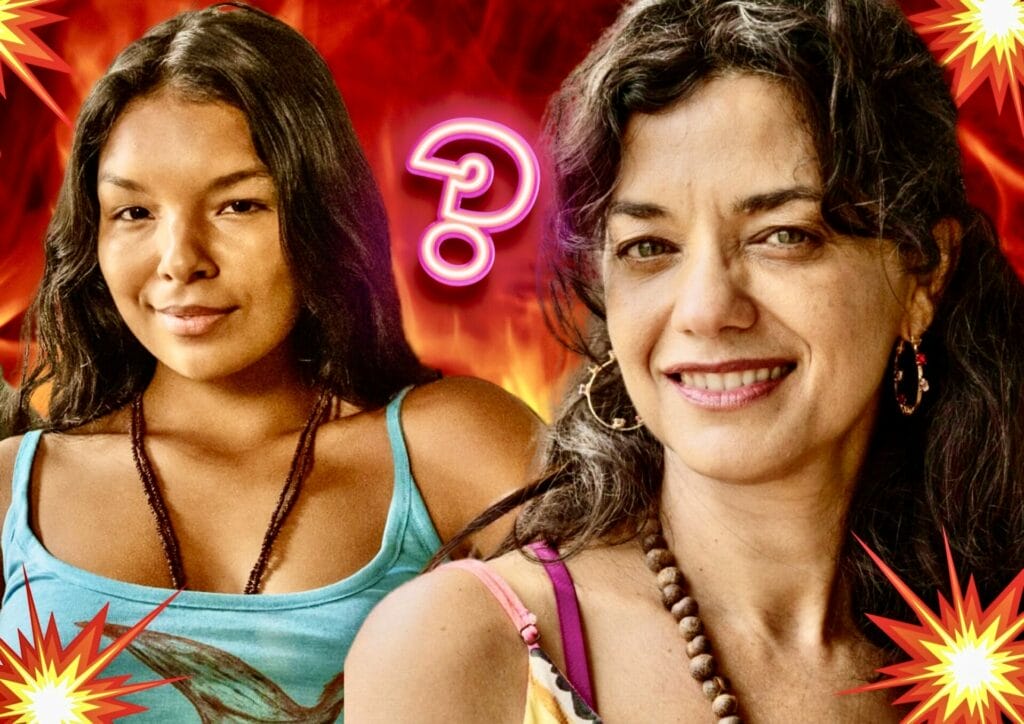 Ritinha e Morena em Renascer