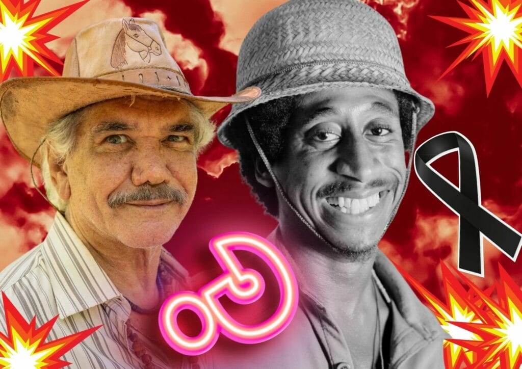 Deocleciano (Jackson Antunes) e Jupará (Evaldo Macarrão) em Renascer