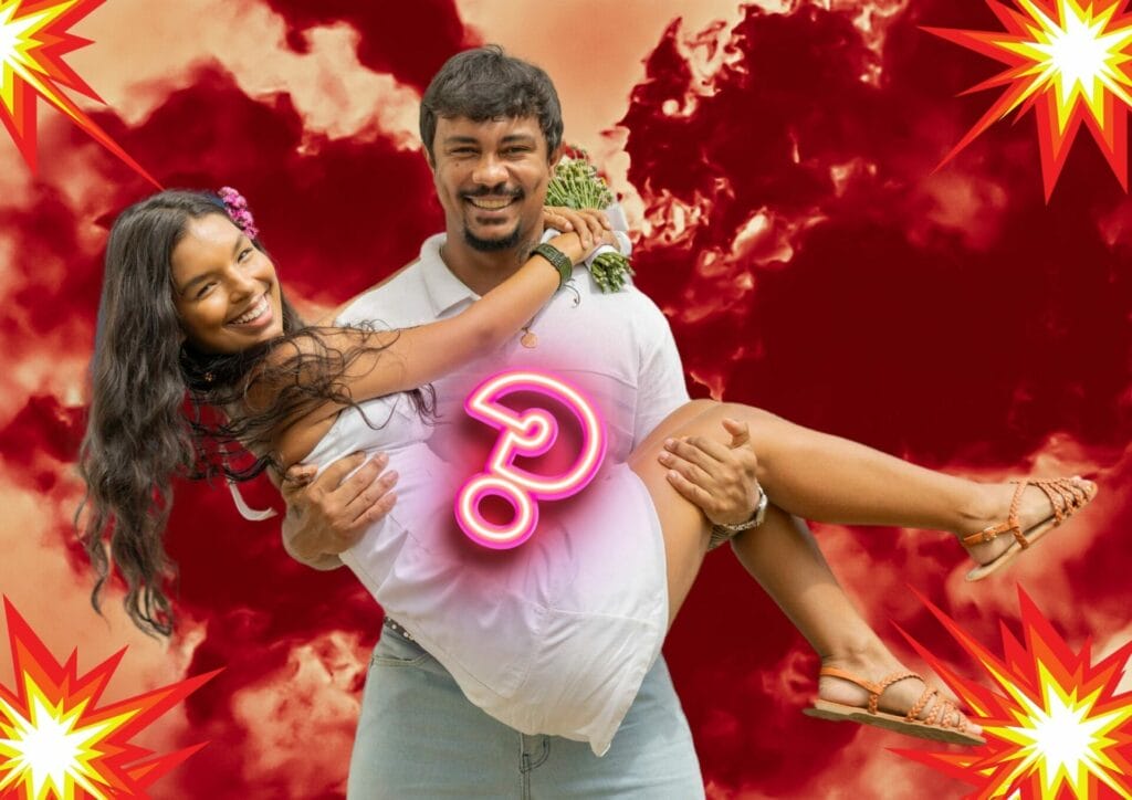Ritinha (Mell Muzzillo) e Damião (Xamã) em Renascer
