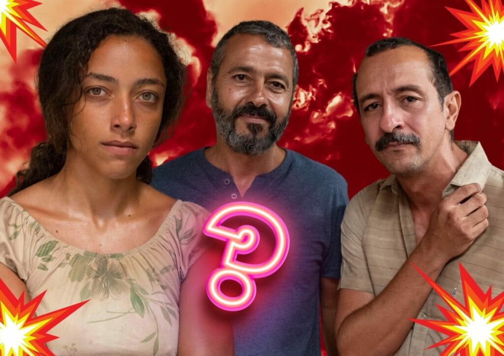 Joana, Tião Galinha e José Inocêncio em Renascer