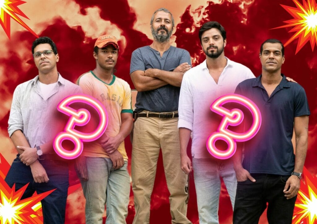 José Inocêncio (Marcos Palmeira), José Augusto (Renan Monteiro), João Pedro (Juan Paiva) , José Bento (Marcello Melo Jr) e José Venâncio (Rodrigo Simas) em Renascer