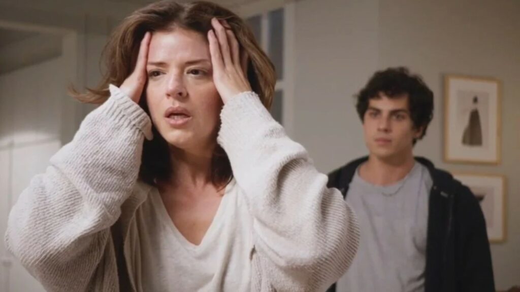 Natália (Mariana Franco) e Bruno (Luan Argollo) em Elas por Elas